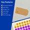 Avery TrueBlock Matte White Paper Labels, 1-1/4" diameter Round